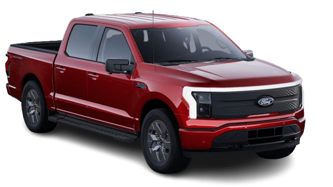 Ford F-150 Lightning in Rapid Red Metallic