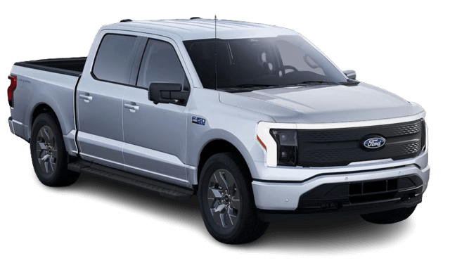 Ford F-150 Lightning in Space White Metallic