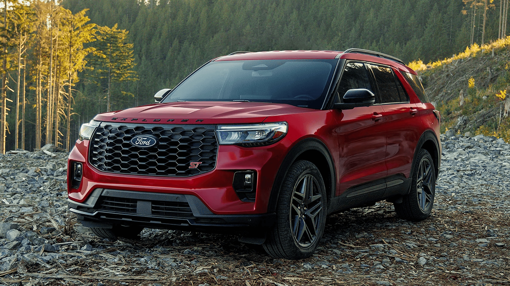 Ford Explorer in Ruby Red Metallic