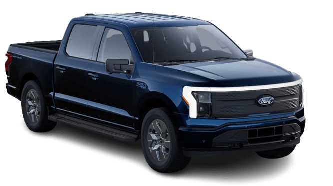 Ford F-150 Lightning in Antimatter Blue Metallic