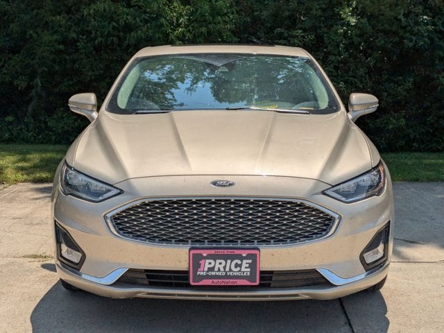 Used 2019 Ford Fusion Hybrid Titanium with VIN 3FA6P0RU0KR130090 for sale in Amherst, OH