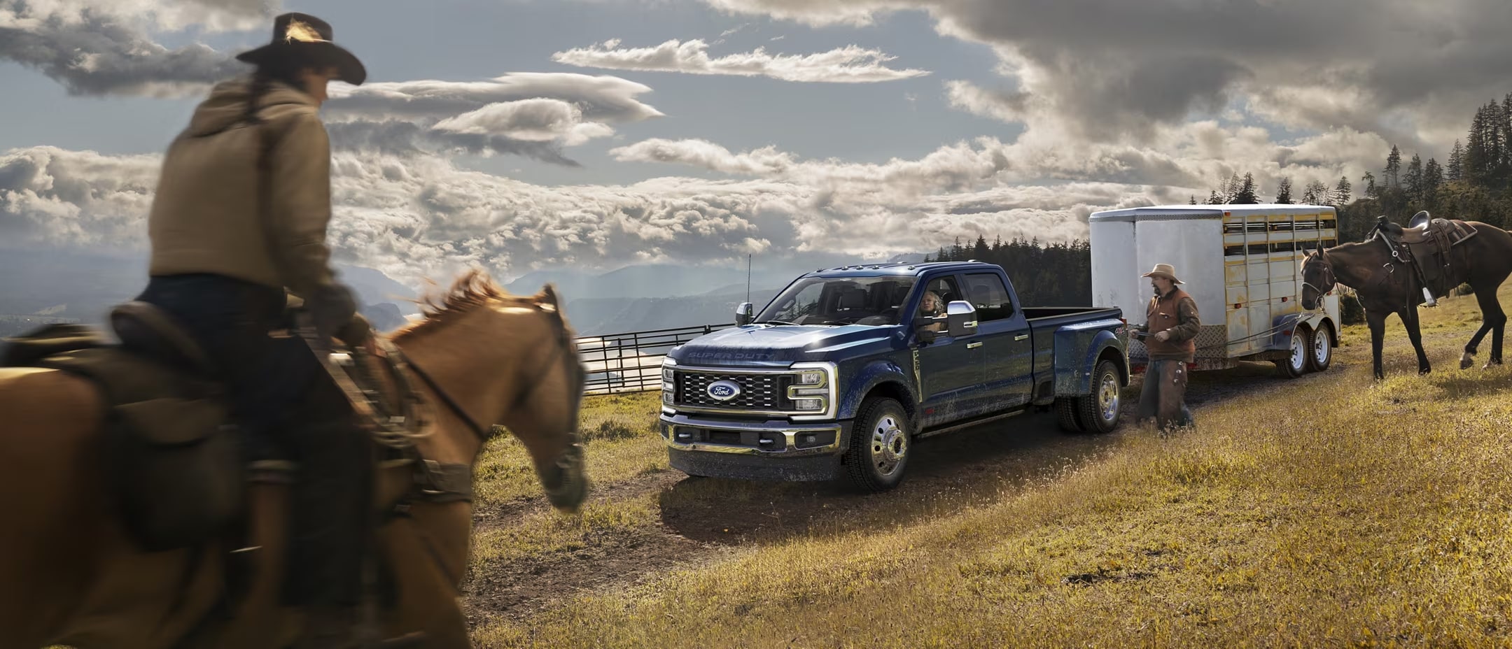A Ford F-250 Diesel on a farm