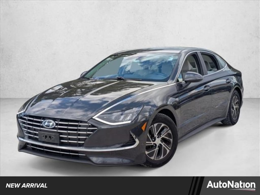 Certified 2023 Hyundai Sonata Hybrid Blue Sedan