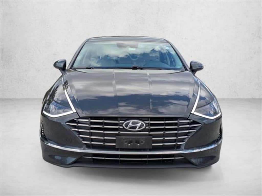 Certified 2023 Hyundai Sonata Hybrid Blue Sedan