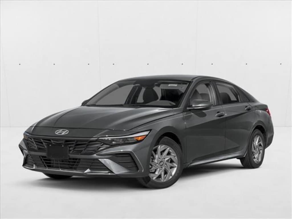 Used 2025 Hyundai Elantra Hybrid Blue Sedan
