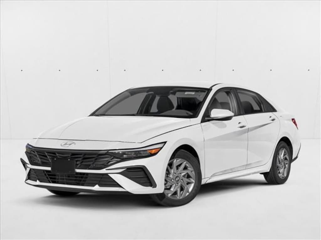Used 2025 Hyundai Elantra Hybrid Blue Sedan