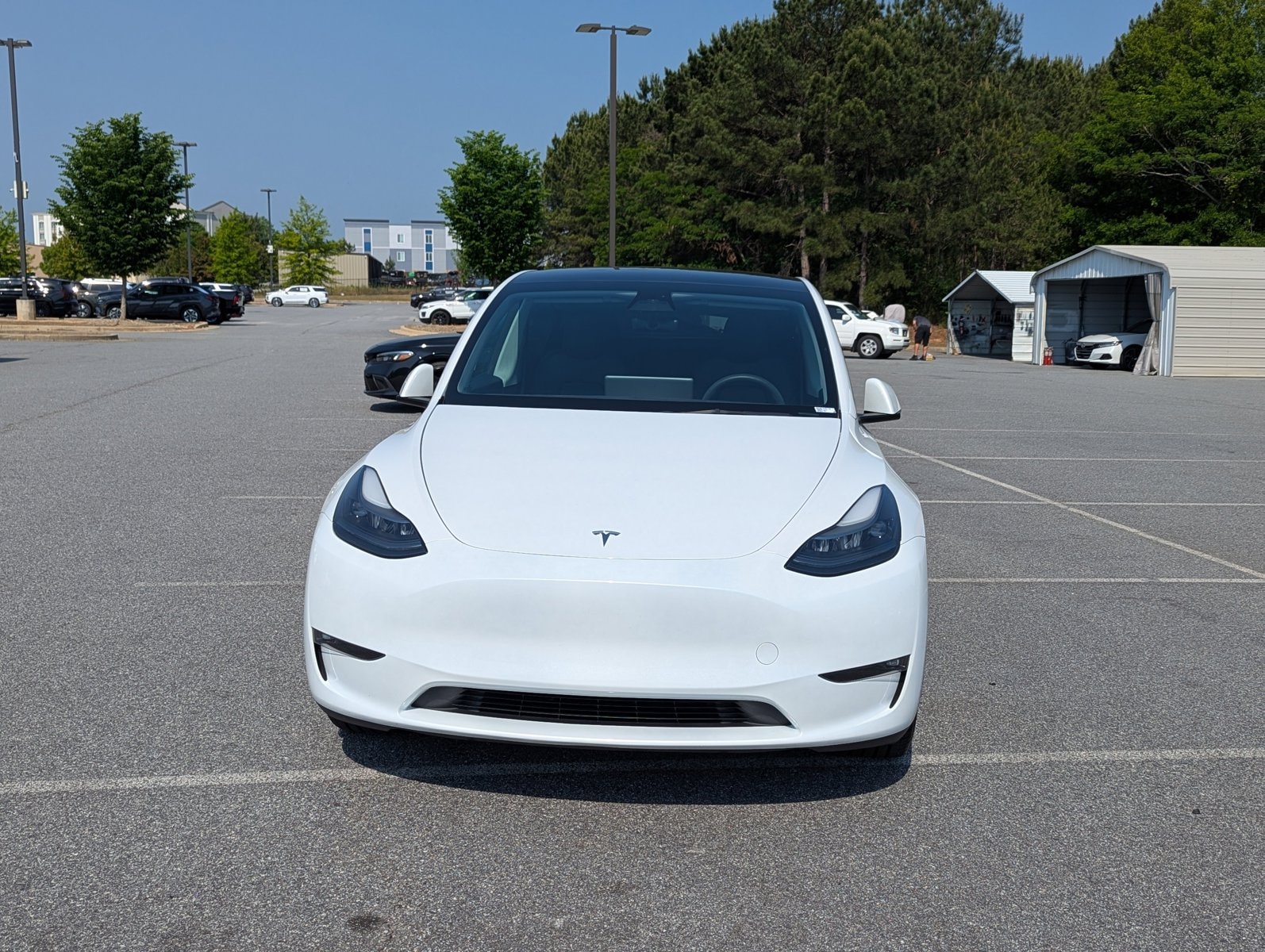 Used 2023 Tesla Model Y Long Range with VIN 7SAYGAEE4PF621135 for sale in Columbus, GA