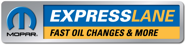 A Mopar Express Lane Banner