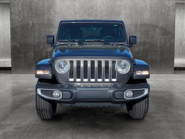 Certified 2022 Jeep Wrangler Unlimited Sahara with VIN 1C4HJXEN8NW101742 for sale in Columbus, GA