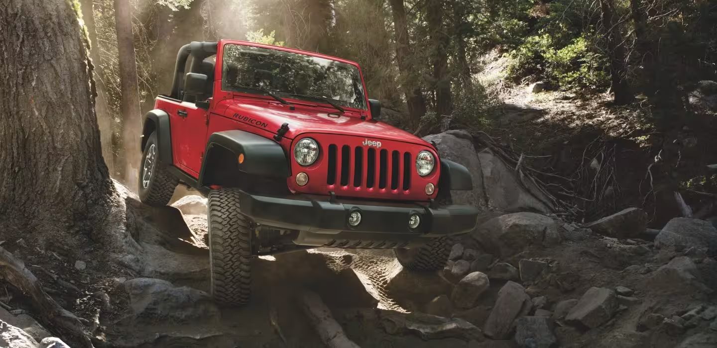 Jeep 4x4 on Rocks