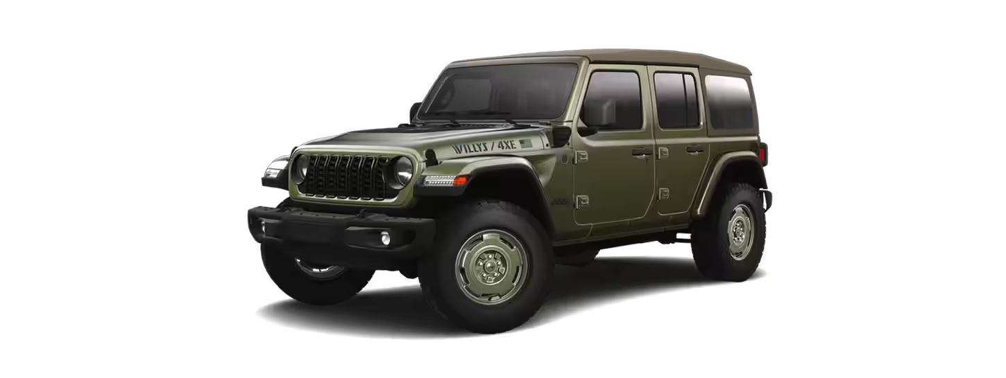 Learn about the 2025 Jeep Wrangler 4xe Willys 41