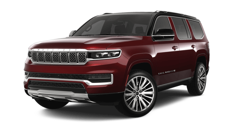 Learn about the Jeep Grand Wagoneer exterior color options Jeep Grand Wagoneer in Red Velvet with Black roof