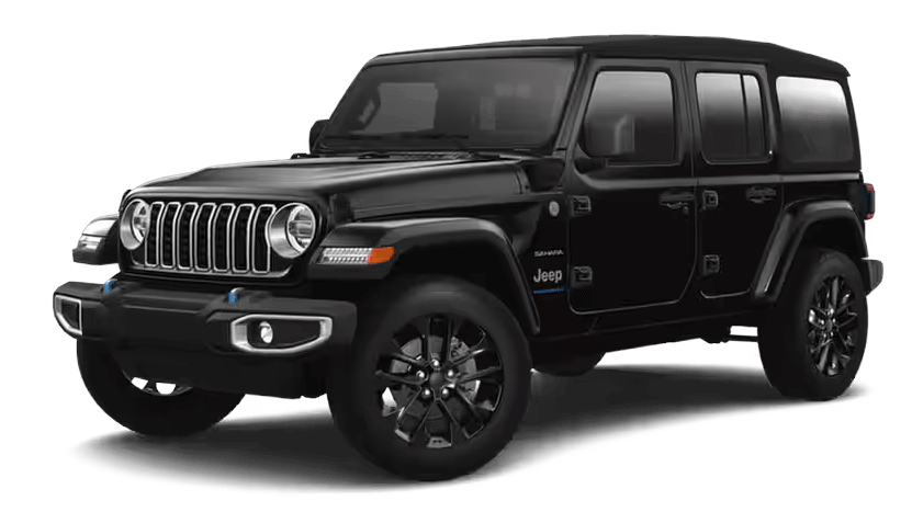 Learn about the Jeep Wrangler 4xe exterior color options Jeep Wrangler 4xe in Black