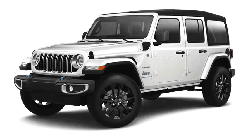 Learn about the Jeep Wrangler 4xe exterior color options Jeep Wrangler 4xe in Bright White