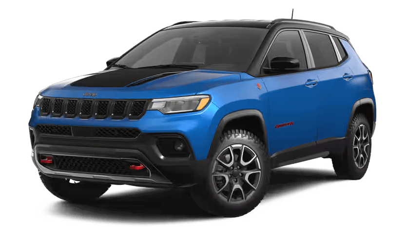 Jeep Compass in Hydro Blue & Black