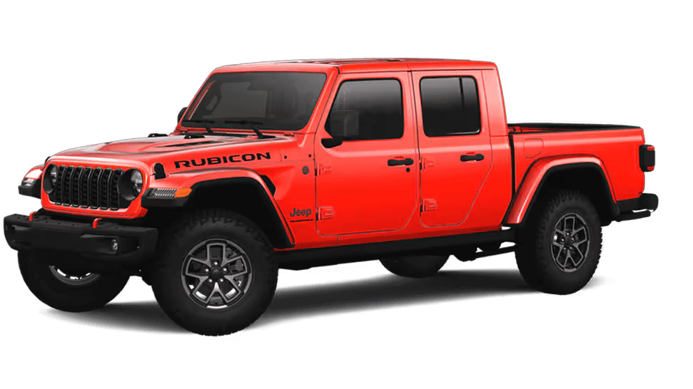 Learn about the exterior colors of the 2025 Jeep Gladiator 2025 Jeep Gladiator in Firecracker Red