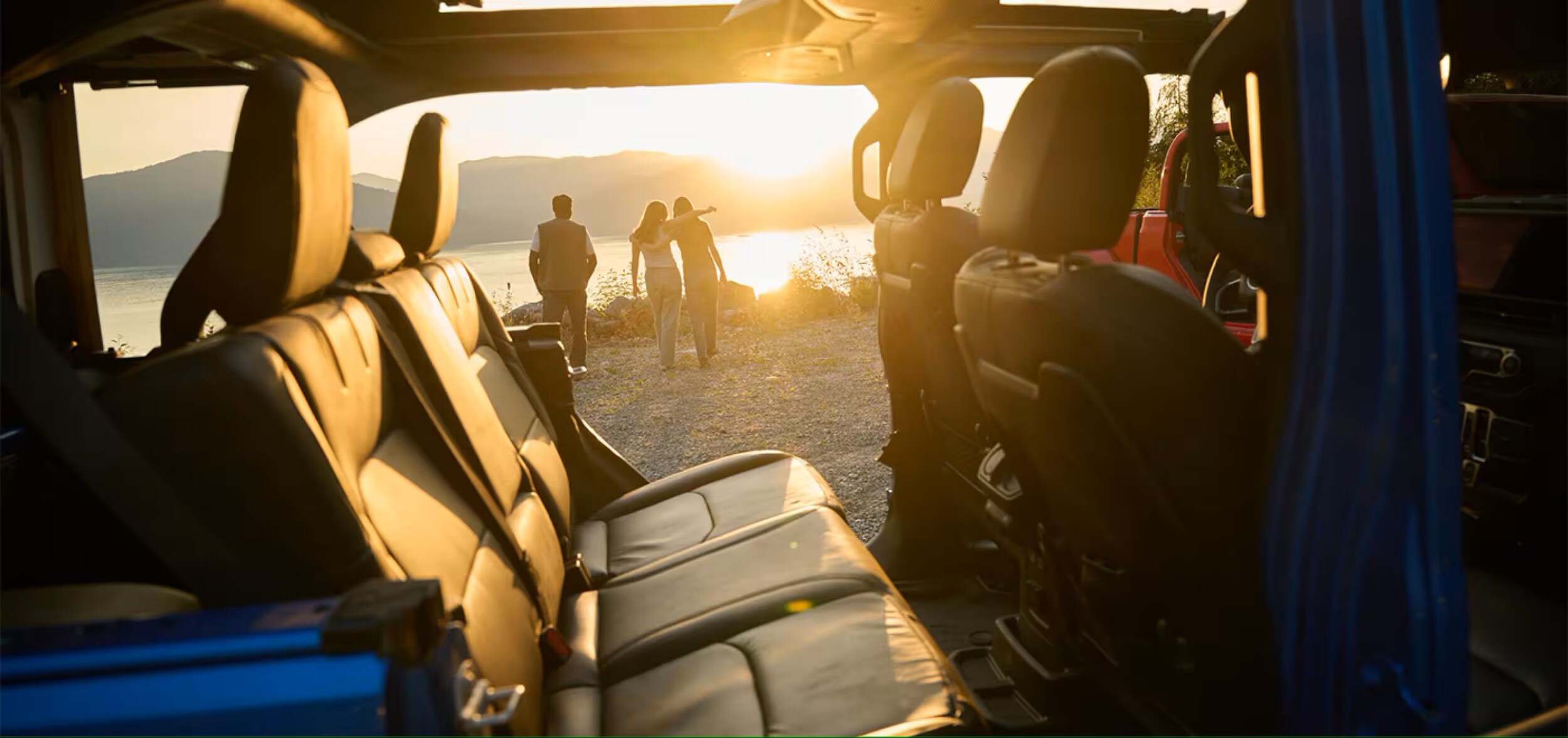 Interior shot of Jeep Wrangler