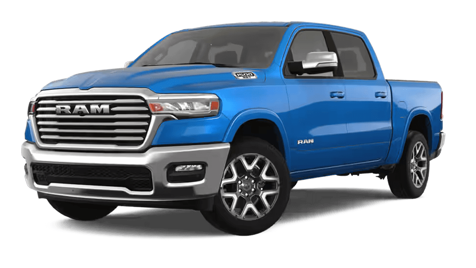 Learn about the exterior colors of the 2025 Ram 1500 2025 Ram 1500 in Hydro Blue