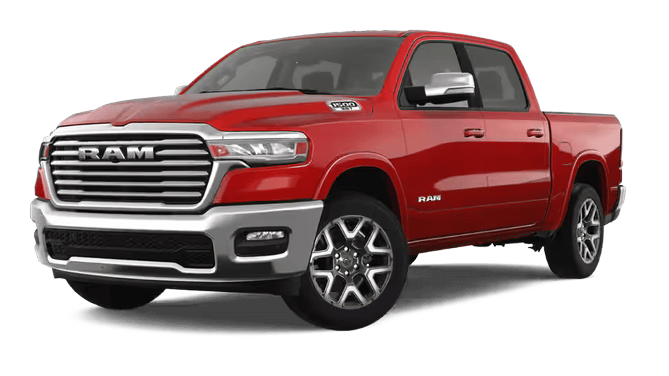Learn about the exterior colors of the 2025 Ram 1500 2025 Ram 1500 in Flame Red