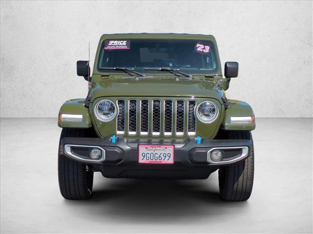 Certified 2023 Jeep Wrangler 4xe Sahara 4XE with VIN 1C4JJXP65PW579806 for sale in Carlsbad, CA