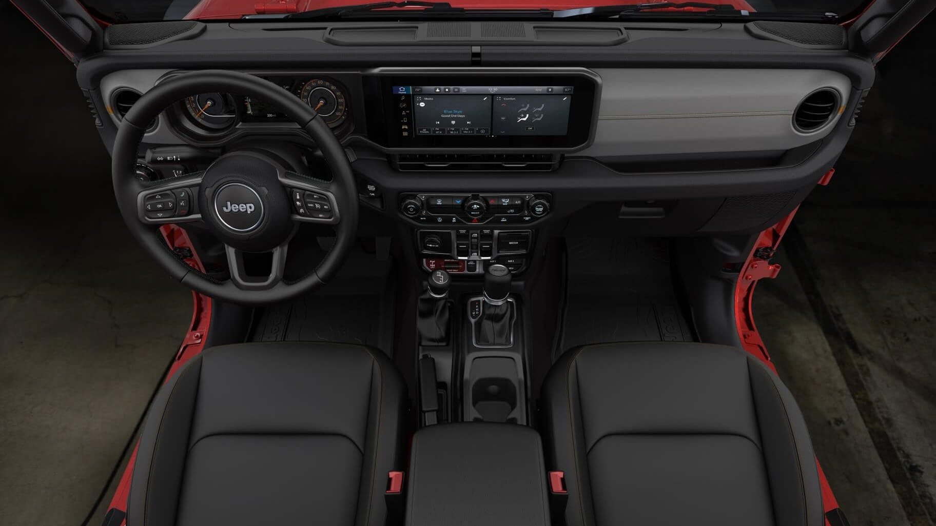Interior of Jeep Wrangler