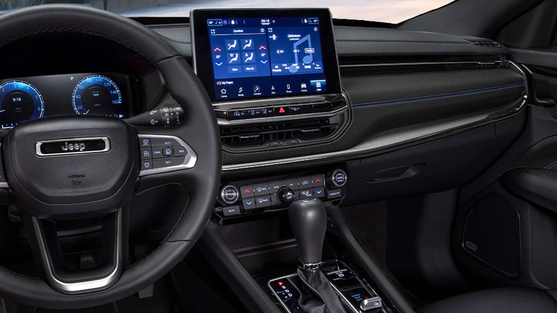 Interior of Jeep Compass