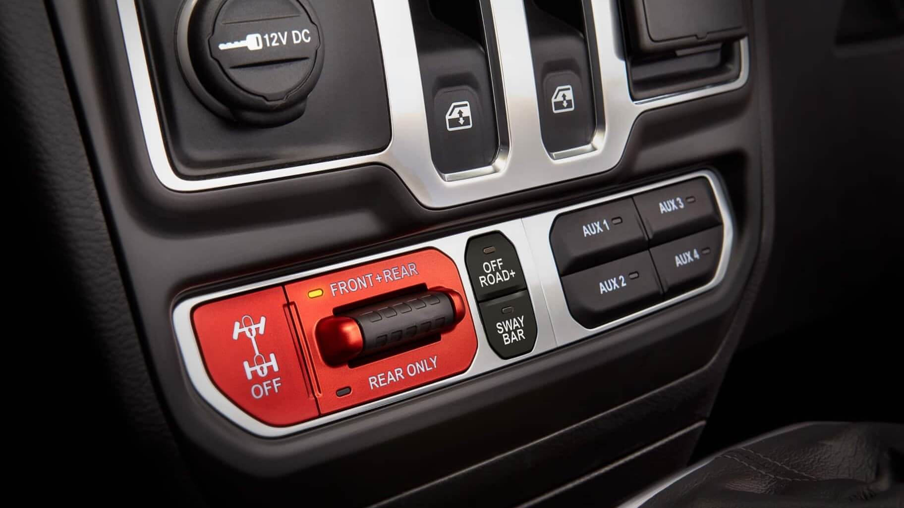 Interior of Jeep Wrangler