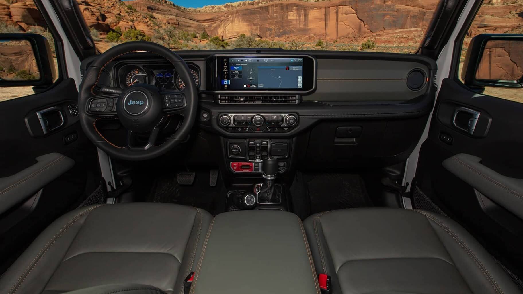 Interior of Jeep Gladiator