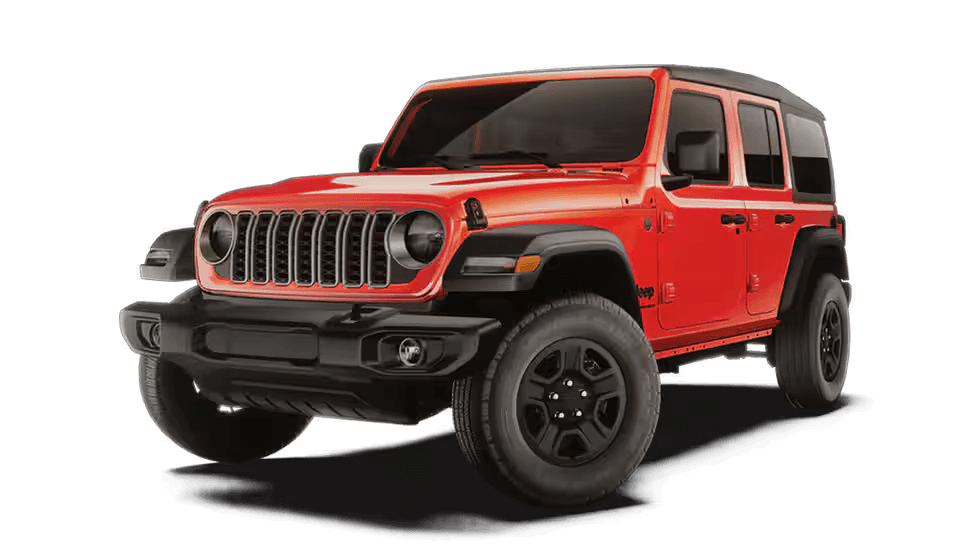 Jeep Wrangler in Firecracker Red