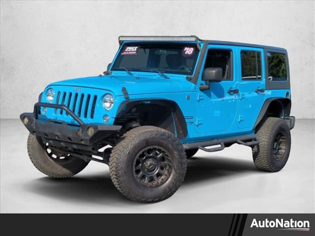 Used 2018 Jeep Wrangler JK Unlimited Sport 4x4 SUV