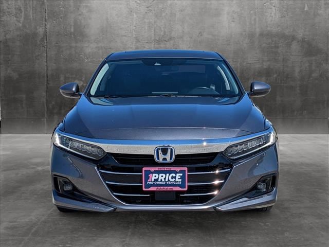 Used 2021 Honda Accord Hybrid EX-L with VIN 1HGCV3F56MA009273 for sale in Valencia, CA