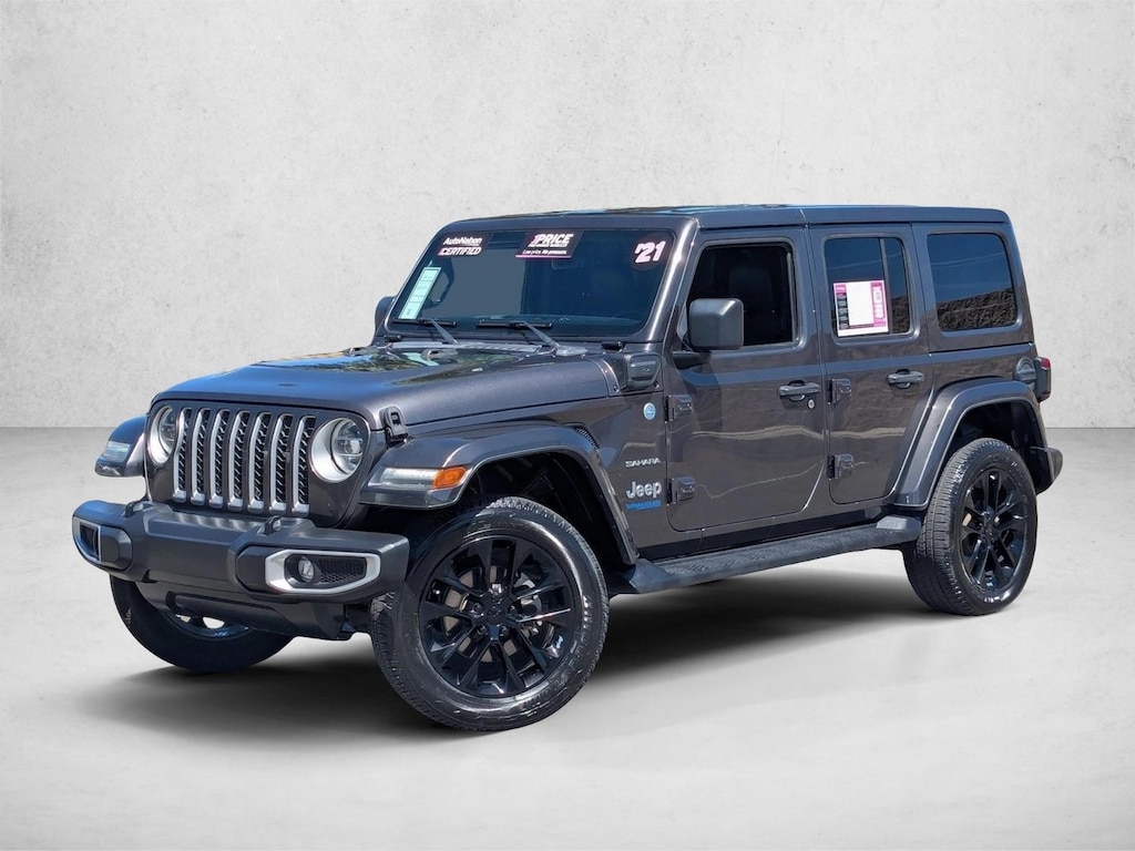 Used 2021 Jeep Wrangler 4xe Unlimited Sahara Sport Utility