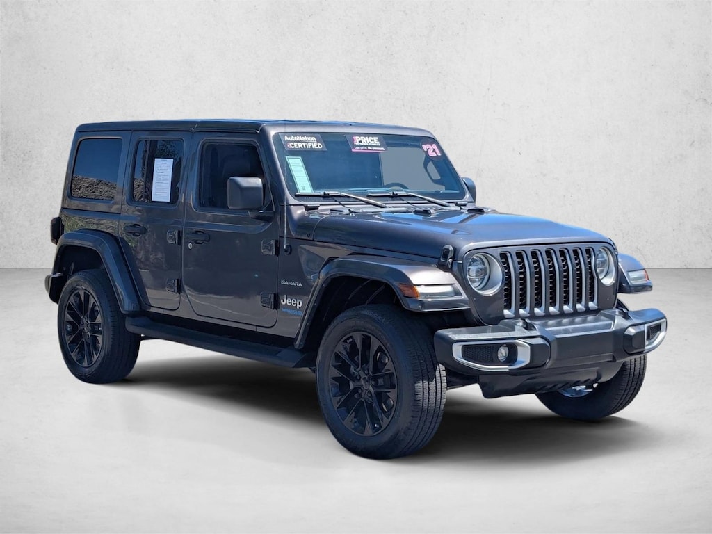 Used 2021 Jeep Wrangler 4xe Unlimited Sahara Sport Utility