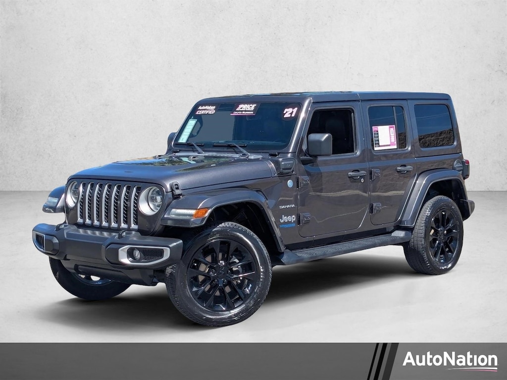 Used 2021 Jeep Wrangler 4xe Unlimited Sahara Sport Utility