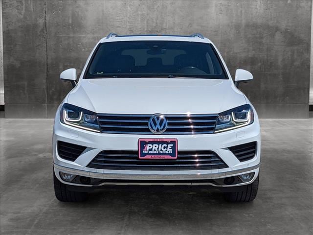 Used 2017 Volkswagen Touareg Wolfsburg Edition with VIN WVGRF7BP8HD004600 for sale in Valencia, CA