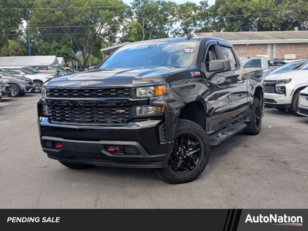 Certified 2021 Chevrolet Silverado 1500 Custom Trail Boss Truck Crew Cab