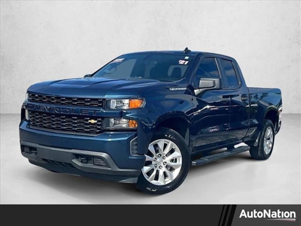 Used 2021 Chevrolet Silverado 1500 Custom Truck Double Cab