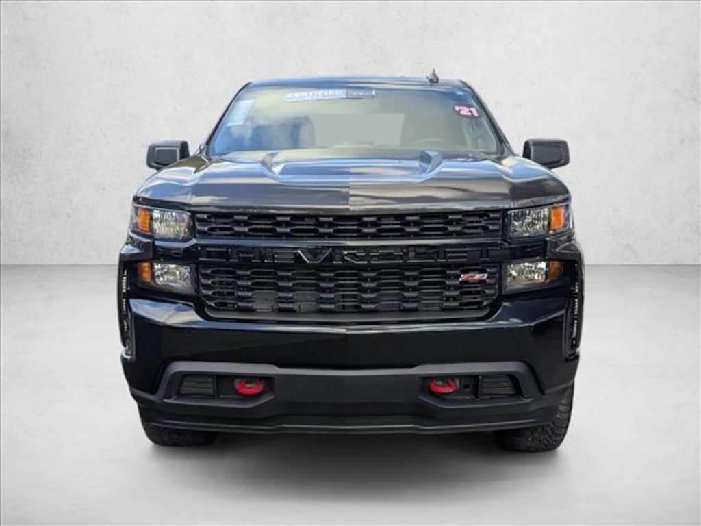 Certified 2021 Chevrolet Silverado 1500 Custom Trail Boss Truck Crew Cab