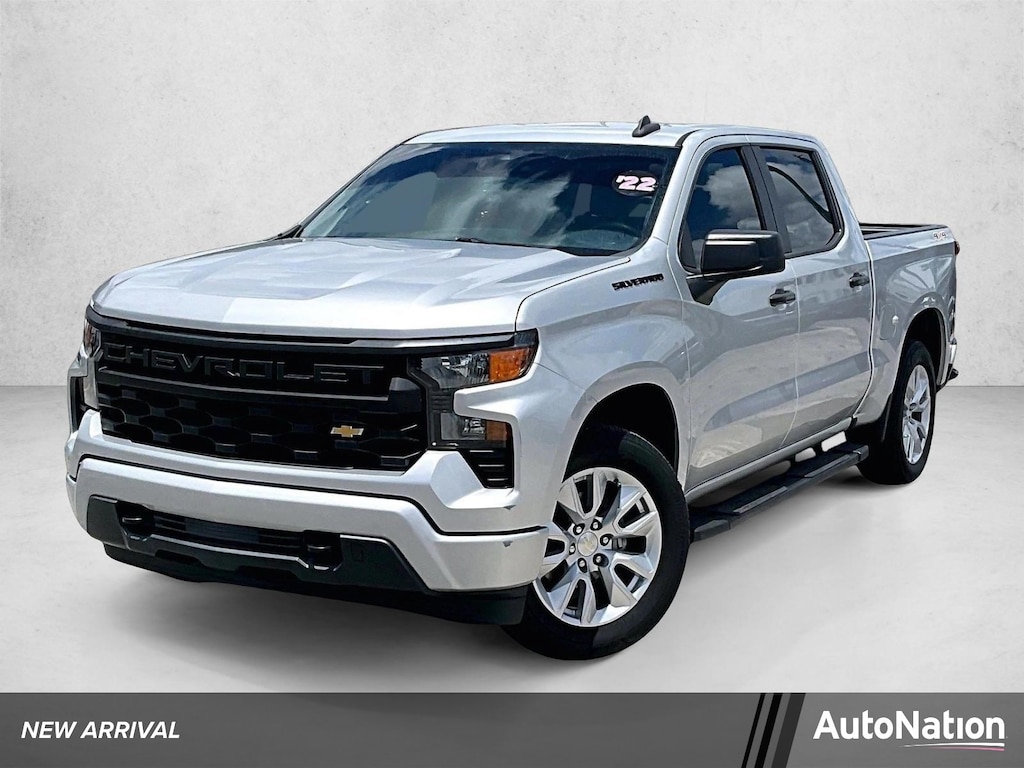 Certified 2022 Chevrolet Silverado 1500 Custom Truck Crew Cab