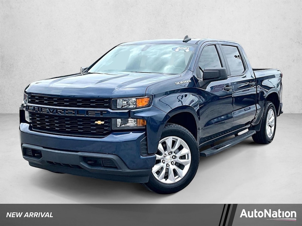 Used 2021 Chevrolet Silverado 1500 Custom Truck Crew Cab
