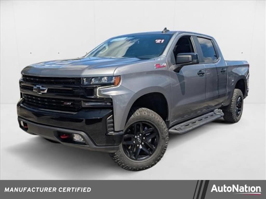 Certified 2021 Chevrolet Silverado 1500 LT Trail Boss Truck Crew Cab