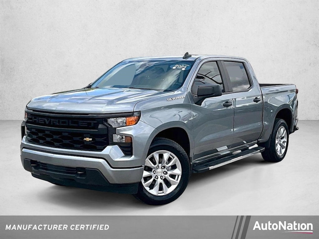 Certified 2024 Chevrolet Silverado 1500 Custom Truck Crew Cab