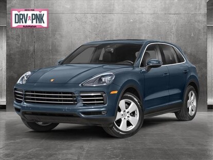 The pre-owned 2019 Porsche Cayenne in Biscay Blue Metallic