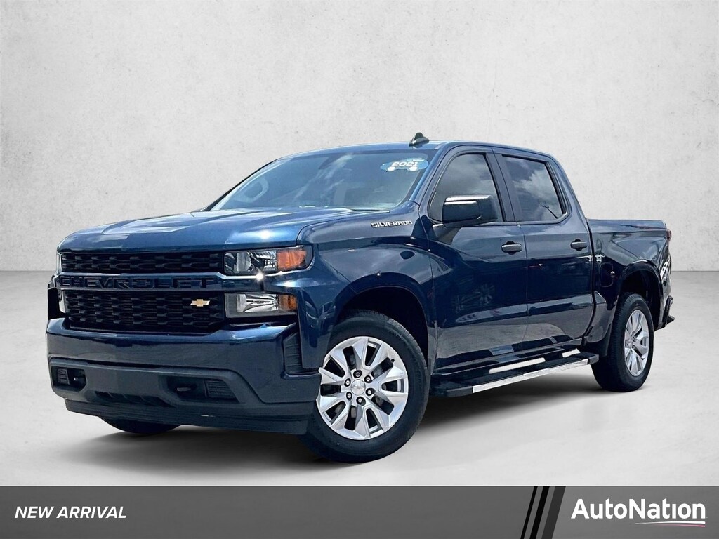 Used 2021 Chevrolet Silverado 1500 Custom Truck Crew Cab
