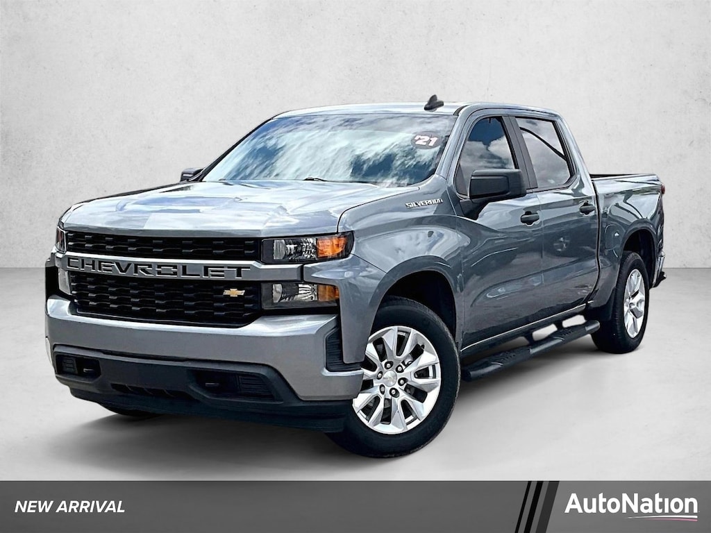 Used 2021 Chevrolet Silverado 1500 Custom Truck Crew Cab