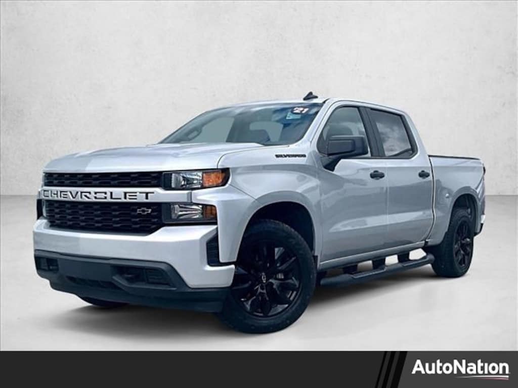 Used 2021 Chevrolet Silverado 1500 Custom Truck Crew Cab