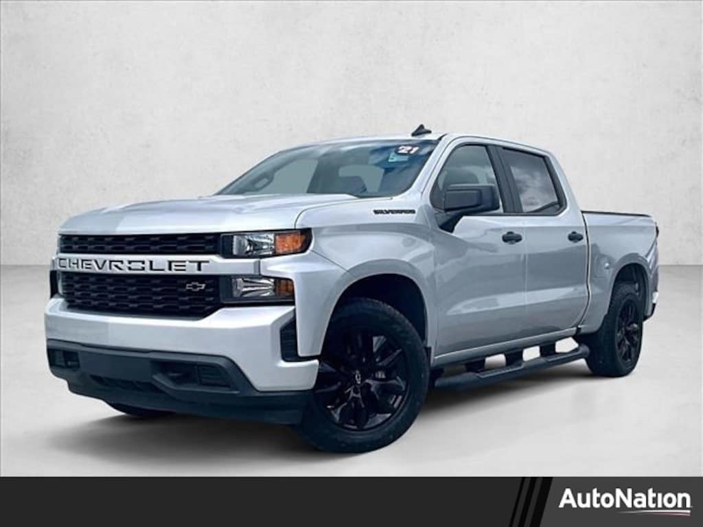 Used 2021 Chevrolet Silverado 1500 Custom Truck Crew Cab