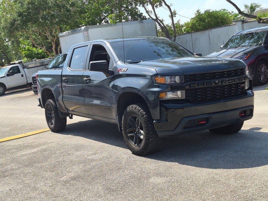 Used 2019 Chevrolet Silverado 1500 Custom Trail Boss Truck Crew Cab