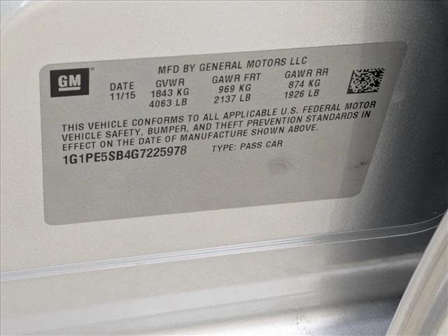 2016 Chevrolet Cruze LT photo 4