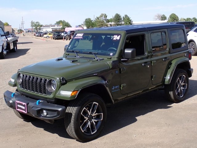 Used 2024 Jeep Wrangler 4xe Sports S 4XE with VIN 1C4RJXN6XRW163985 for sale in Englewood, CO